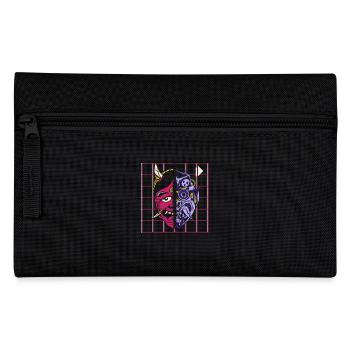 Kanji Japon Oni Démon Masque Ninja Samouraï - Trousse - noir - Devant