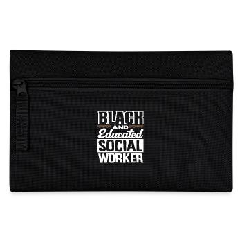 Black and educated social worker - Pencil Case - black - Front