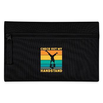Check Out My handstand Circus Performer Gifts Idea - Federtasche - Schwarz - Vorne