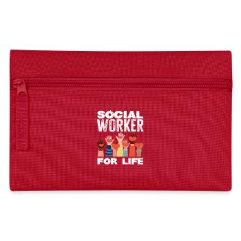 Social Worker for Life - Pencil Case - red - Front