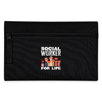 Social Worker for Life - Pencil Case - black - Front