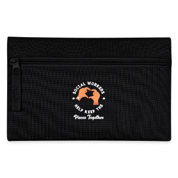 Social workers help keep the pieces together - Pencil Case - black - Front