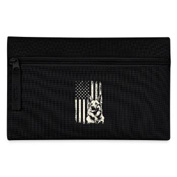 Veterans Day German Shepherd USA Pride - Pencil Case - black - Front
