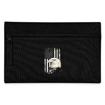 Patriot Bald Eagle – 4th of July Veterans Day - Pencil Case - black - Front