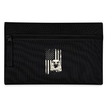 Bald Eagle View USA Pride - Drapeau du 4 juillet - Trousse - noir - Devant