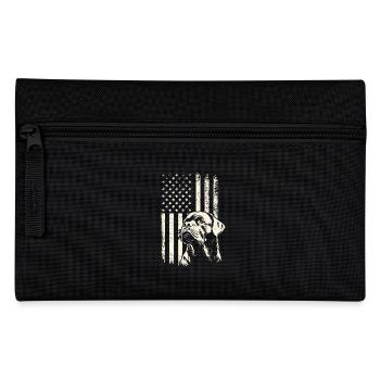 Rottweiler Patriotism – 4th of July and Veterans Day - Pencil Case - black - Front