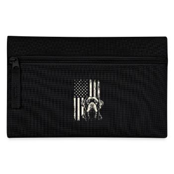 Loyal Rottweiler USA Pride – 4th of July Veterans Day - Pencil Case - black - Front