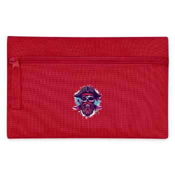 Crâne de pirate - Trousse - rouge - Devant