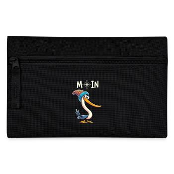 Hamburg Moin Möwe Beanie Nordsee Norden Lustig - Federtasche - Schwarz - Vorne