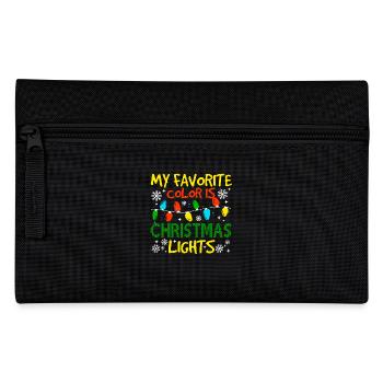 My Favorite Colors Is Christmas Lights - Pencil Case - black - Front