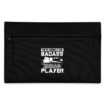 Funny Badass Billiards Player - Pencil Case - black - Front