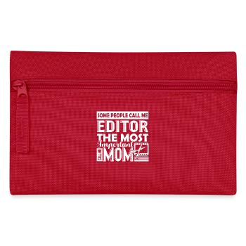 Editor Editor Mom - Pencil Case - red - Front