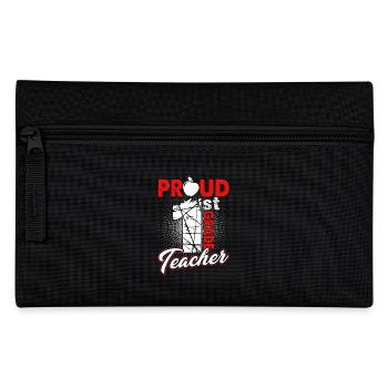 Proud 1st Grade Teacher - Pencil Case - black - Front