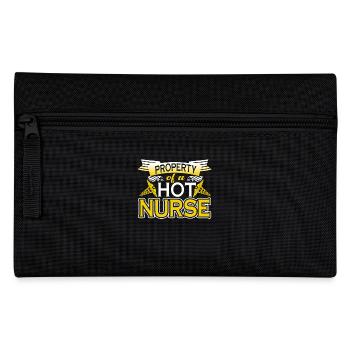 Property Of A Hot Nurse - Pencil Case - black - Front