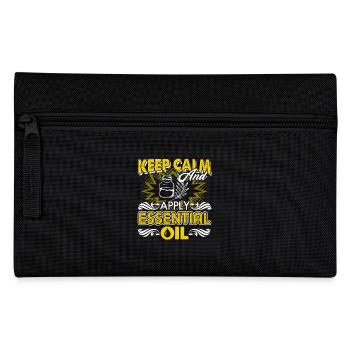 Keep Calm And Apply Essential Oil - Pencil Case - black - Front