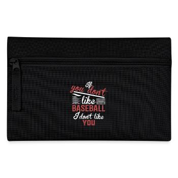 I Like Baseball But You - Pencil Case - black - Front