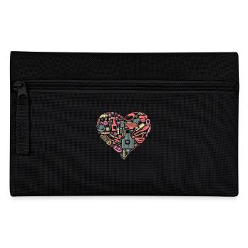 Cooking Heart Shape Cook Utensil Chef - Pencil Case - black - Front
