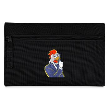 Chicken Agent Officer Detective - Pencil Case - black - Front