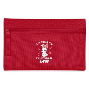 Hase K-Pop Korean Pop Geschenkidee - Federtasche - Rot - Vorne