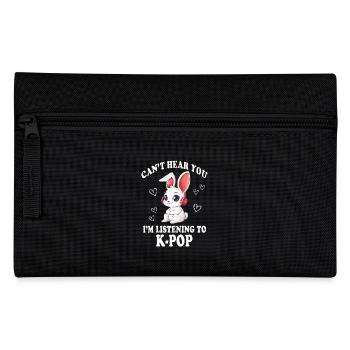 Hase K-Pop Korean Pop Geschenkidee - Federtasche - Schwarz - Vorne