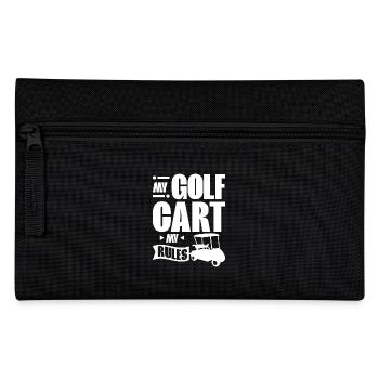 Ma voiturette de golf, mes règles - Trousse - noir - Devant