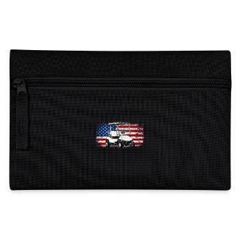 Golfing Us Drapeau 4 juillet Voiturette de golf américaine - Trousse - noir - Devant