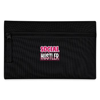 Social Hustler - Successful in Social Media - Pencil Case - black - Front