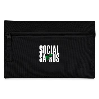 Social Saurus Dinosaur Lustig - Federtasche - Schwarz - Vorne