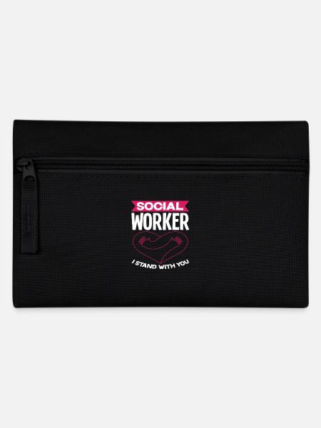 Sozialarbeiter Ich Stehe Zu Dir - Federtasche - Schwarz