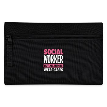 Not all heroes wear capes - Pencil Case - black - Front