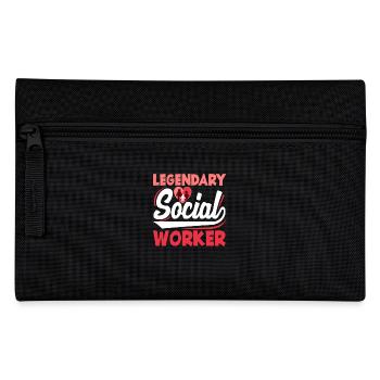 Legendary social worker - Pencil Case - black - Front