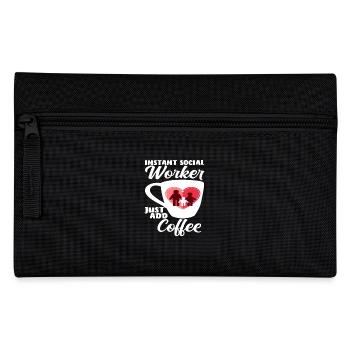 Instant Social Worker Simple Coffee - Pencil Case - black - Front