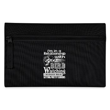 In A Relationship With Birdwatching - Pencil Case - black - Front