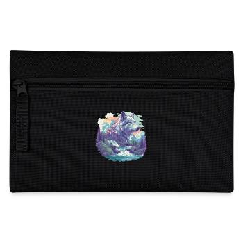 Wolves Wolf - Pencil Case - black - Front