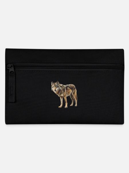 Wölfe Wolf - Federtasche - Schwarz