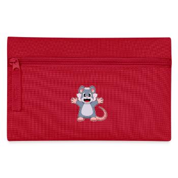 Mouse Bridal Veil Wedding - Pencil Case - red - Front