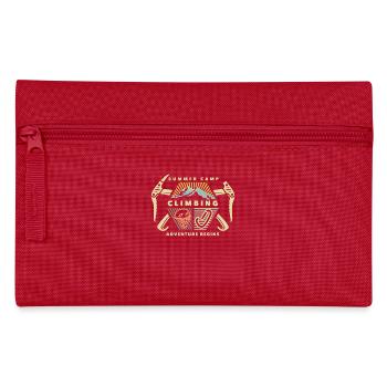 Camper Adventure Begins Bonfire Camping - Pencil Case - red - Front