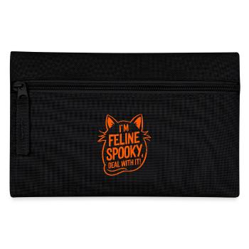 I'm Feline Spooky Cats Halloween Saying - Pencil Case - black - Front