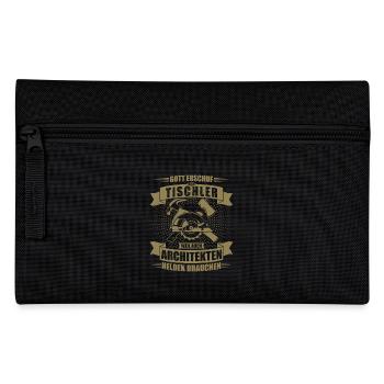 Herren Tischler Architekten Helden - Federtasche - Schwarz - Vorne