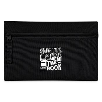 Skip the Movie Read The Book - Pencil Case - black - Front