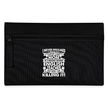 English Teacher English Teacher Mom - Pencil Case - black - Front