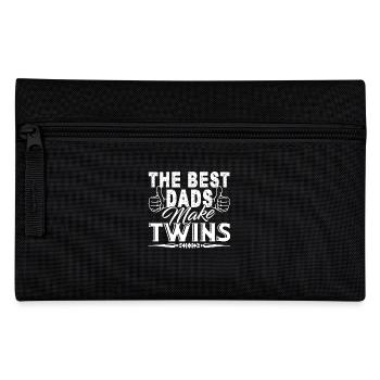 Father's Day Best Dads Make Twins - Pencil Case - black - Front