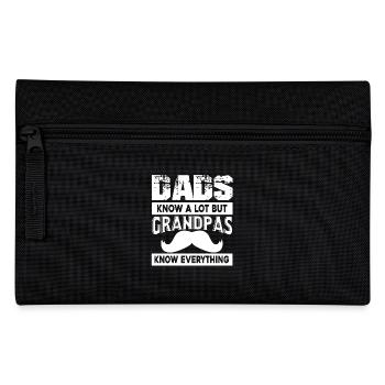 Father's Day Grandpas Know Everything - Pencil Case - black - Front
