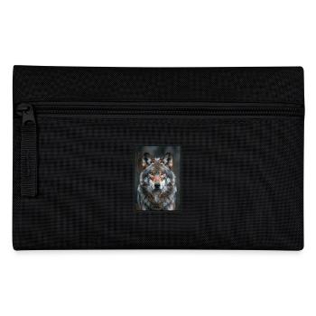 Wolves Wolf - Pencil Case - black - Front