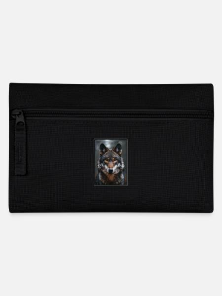 Wölfe Wolf - Federtasche - Schwarz