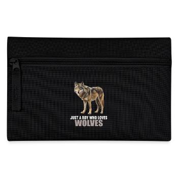 Wolves Wolf - Pencil Case - black - Front