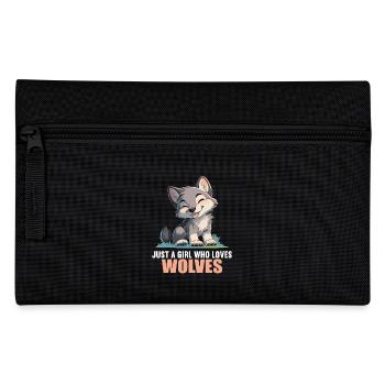 Wolves Wolf - Pencil Case - black - Front