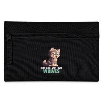 Wolves Wolf - Pencil Case - black - Front