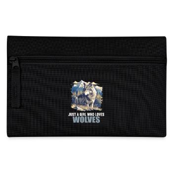 Wolves Wolf - Pencil Case - black - Front