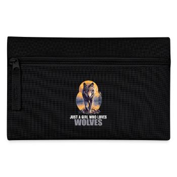 Wolves Wolf - Pencil Case - black - Front